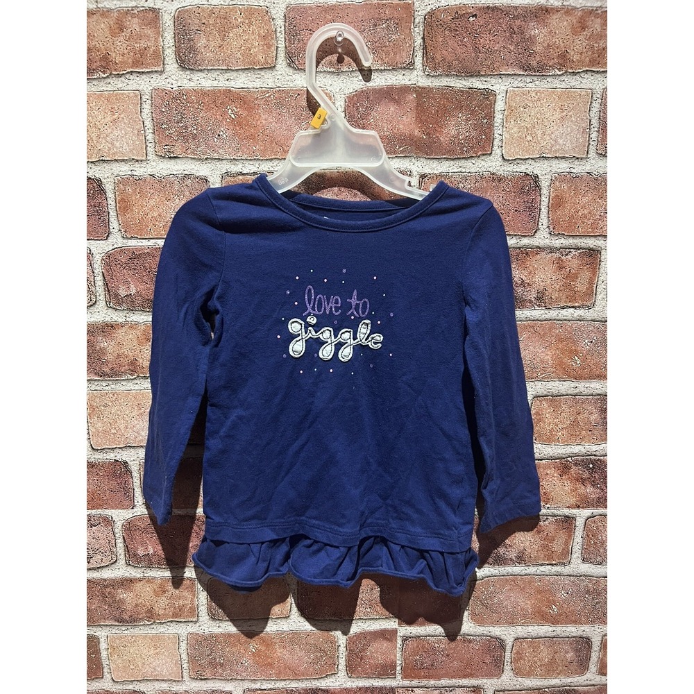 Jumping Beans Toddler Girls Size 2T Bundle Deal : 2 Long Slv Graphic Shirts